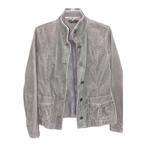 Eddie Bauer olive green corduroy jacket Size Small GUC